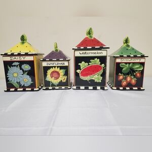 Certified International Susan Wingart Daisy, Sunflower, Watermelon,Strawberry